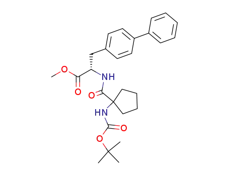 (S)-3-Biphenyl-4-yl-2-[(1-tert-butoxycarbonylamino-cyclopentanecarbonyl)-amino]-propionic acid methyl ester