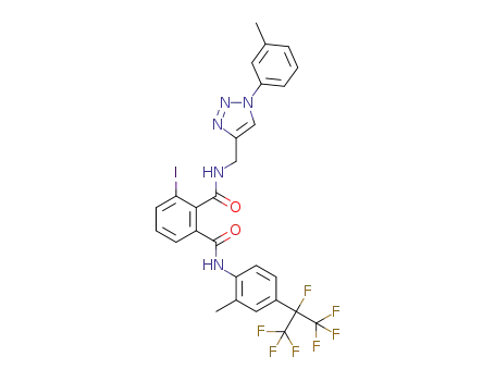 3-iodo-N<SUP>1</SUP>-(2-methyl-4-(perfluoropropan-2-yl)phenyl)-N<SUP>2</SUP>-((1-(m-tolyl)-1H-1,2,3-triazol-4-yl)methyl)phthalamide