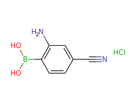 Boronic acid,B-(2-amino-4-cyanophenyl)-, hydrochloride (1:1)