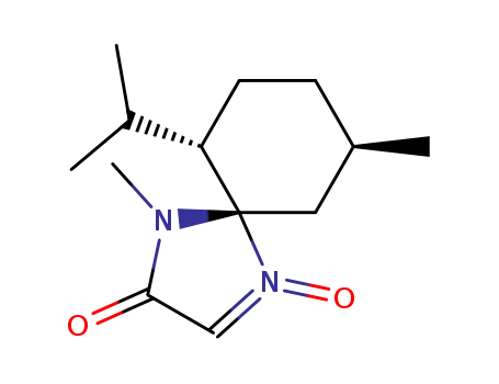 Molecular Structure of 188858-92-6 (6-isopropyl-4,9-dimethyl-3-oxo-1,4-diazaspiro[4.5]dec-1-ene 1-oxide)