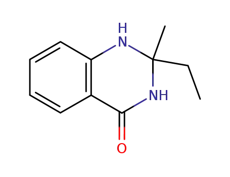 Molecular Structure of 1012-59-5 (4(1H)-Quinazolinone, 2-ethyl-2,3-dihydro-2-methyl-)