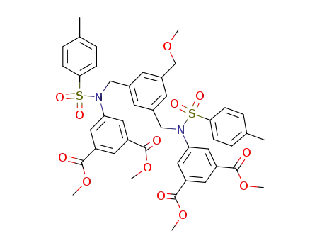 1,3-Bis<<<3,5-bis(methoxycarbonyl)phenyl>tosylamino>methyl>-5-(methoxymethyl)benzol