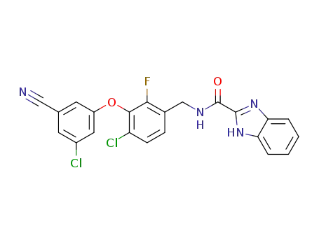 N-({4-chloro-3-[(3-chloro-5-cyanophenyl)oxy]-2-fluorophenyl}methyl)-1H-benzimidazole-2-carboxamide