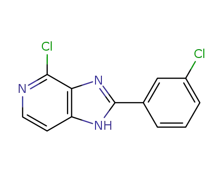 1H-Imidazo(4,5-c)pyridine, 4-chloro-2-(3-chlorophenyl)-