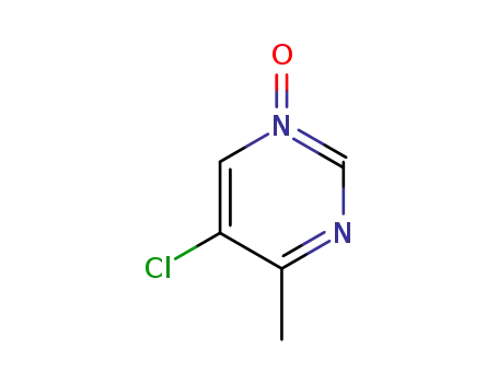 Molecular Structure of 114969-55-0 (Pyrimidine, 5-chloro-4-methyl-, 1-oxide (9CI))