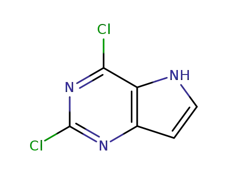Molecular Structure of 63200-54-4 (2,4-DICHLORO-5H-PYRROLO[3,2-D]PYRIMIDINE)