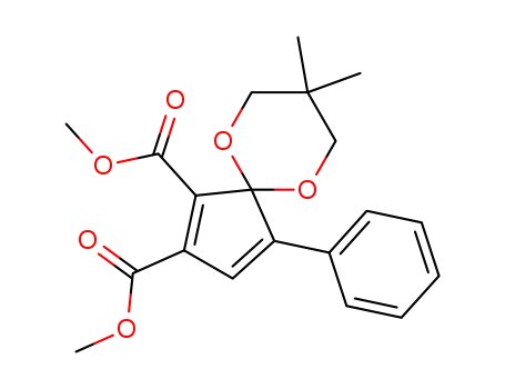 Molecular Structure of 780755-05-7 (8,8-dimethyl-4-phenyl-6,10-dioxa-spiro[4.5]deca-1,3-diene-1,2-dicarboxylic acid dimethyl ester)