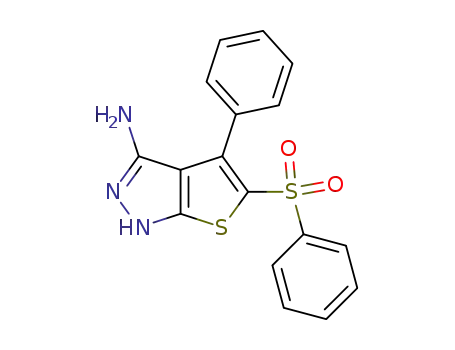 5-Benzenesulfonyl-4-phenyl-1H-thieno[2,3-c]pyrazol-3-ylamine