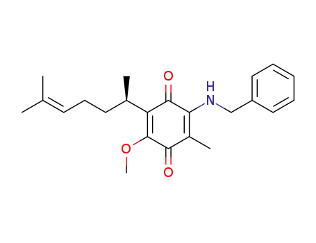 2-Benzylamino-6-((R)-1,5-dimethyl-hex-4-enyl)-5-methoxy-3-methyl-[1,4]benzoquinone