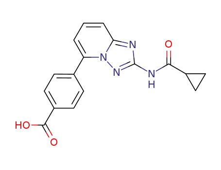 4-[2-(cyclopropanecarbonylamino)-[1,2,4]triazolo[1,5-a]pyridin-5-yl]benzoic acid
