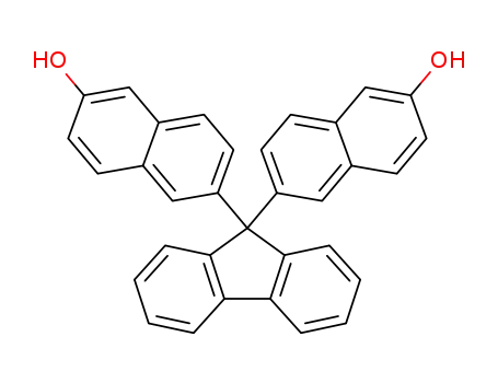 Molecular Structure of 934557-66-1 (2-Naphthalenol, 6,6'-(9H-fluoren-9-ylidene)bis-)