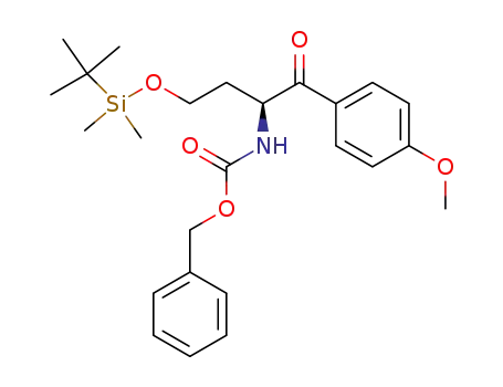 [(S)-3-(tert-Butyl-dimethyl-silanyloxy)-1-(4-methoxy-benzoyl)-propyl]-carbamic acid benzyl ester