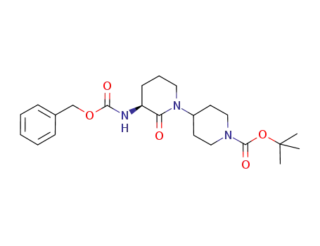 [1,4'-Bipiperidine]-1'-carboxylic acid,
2-oxo-3-[[(phenylmethoxy)carbonyl]amino]-, 1,1-dimethylethyl ester,
(3S)-