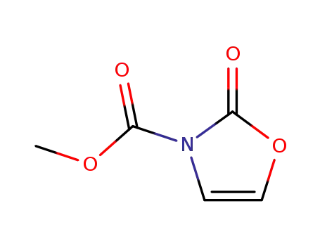 Molecular Structure of 93228-48-9 (3(2H)-Oxazolecarboxylicacid,2-oxo-,methylester(9CI))