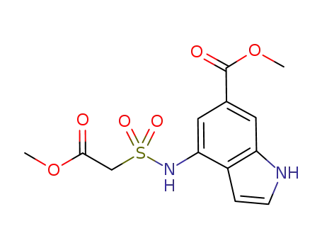methyl 4-(([2-(methyloxy)-2-oxoethyl]sulfonyl)amino)-lH-indole-6-carboxylate