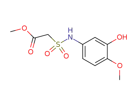 Molecular Structure of 740834-96-2 ((3-hydroxy-4-methoxy-phenylsulfamoyl)-acetic acid methyl ester)