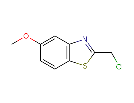 Molecular Structure of 131105-83-4 (Benzothiazole, 2-(chloromethyl)-5-methoxy- (9CI))
