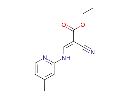 2-cyano-3-(4-methyl-pyridin-2-ylamino)-acrylic acid ethyl ester