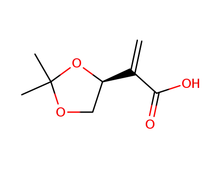 (S)-2-(2’,2’-dimethyl-1’,3’-dioxolan-4’-yl)propenic acid
