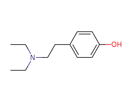 Molecular Structure of 170962-05-7 (4-(2-(diethylamino)ethyl)phenol)