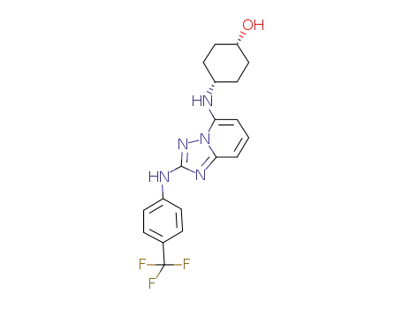 cis-4-(2-(4-(trifluoromethyl)phenylamino)-[1,2,4]triazolo[1,5-a]pyridin-5-ylamino)cyclohexanol