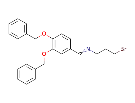 Molecular Structure of 1415806-87-9 (N-[3′,4′-(dibenzyloxy)benzylidene]-3-bromopropan-1-amine)