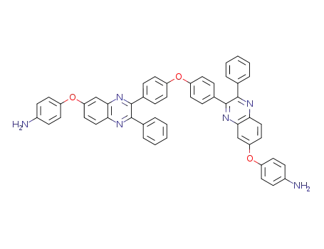Molecular Structure of 86386-81-4 (Benzenamine,
4,4'-[oxybis[4,1-phenylene(3-phenyl-2,7-quinoxalinediyl)oxy]]bis-)