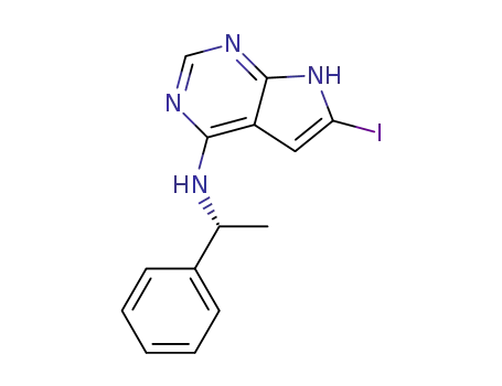 (R)-6-iodo-N-(1-phenylethyl)-7H-pyrrolo[2,3-d]pyrimidin-4-amine