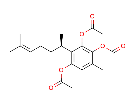1,2,4-Benzenetriol, 3-(1,5-dimethyl-4-hexenyl)-6-methyl-, triacetate, (R)-