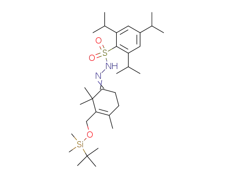 2-(tert-butyldimethylsiloxymethyl)-4-(2,4,6-triisoporpyl-benzenesulfonyl-hydrazono)-1,3,3-trimethyl-cyclohex-1-ene