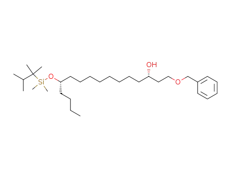 (3S,12S)-1-Benzyloxy-12-[dimethyl-(1,1,2-trimethyl-propyl)-silanyloxy]-hexadecan-3-ol