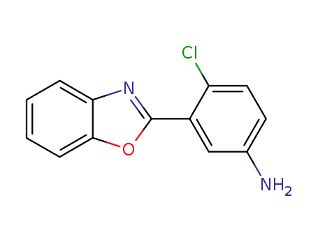 Molecular Structure of 293737-68-5 (3-BENZOOXAZOL-2-YL-4-CHLORO-PHENYLAMINE)