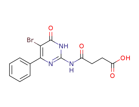 Molecular Structure of 102649-59-2 (2-succinimido-5-bromo-6-phenyl-4(3H)-pyrimidinone)