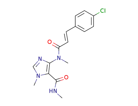 1-methyl-5-methylaminocarbonyl-4-<N-(4-chlorocinnamoyl)-N-methylamino>imidazole