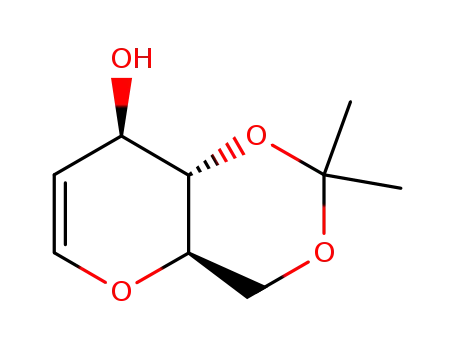 Molecular Structure of 51450-36-3 (4,6-O-Isopropylidene-D-glucal, 97%)