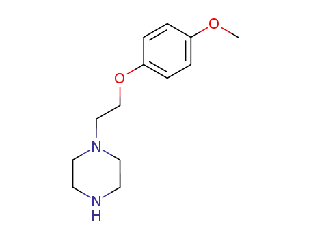 Molecular Structure of 117132-44-2 (1-[2-(4-METHOXY-PHENOXY)-ETHYL]-PIPERAZINE)