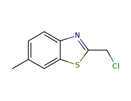 Molecular Structure of 188624-35-3 (Benzothiazole, 2-(chloromethyl)-6-methyl- (9CI))