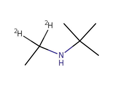 Molecular Structure of 128165-19-5 (N-(1,1-dideuterioethyl)-2-methyl-2-propanamine)