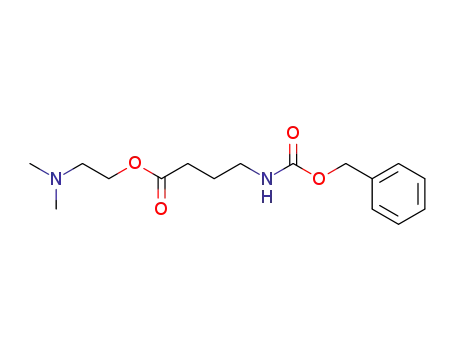 Molecular Structure of 63276-87-9 (Butanoic acid, 4-[[(phenylmethoxy)carbonyl]amino]-,
2-(dimethylamino)ethyl ester)