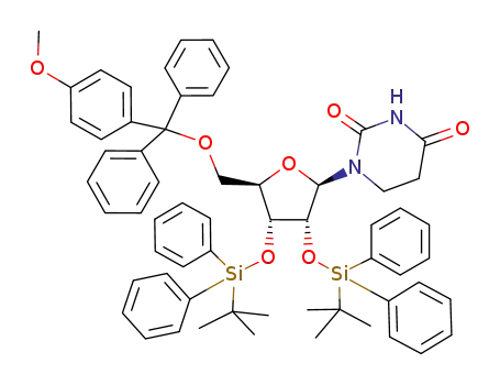 2',3'-Bis-O-(tert-butyldiphenylsilyl)-5,6-dihydro-5'-O-(4-methoxytrityl)uridin