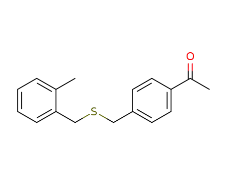 1-[4-(2-methyl-benzylsulfanylmethyl)-phenyl]-ethanone