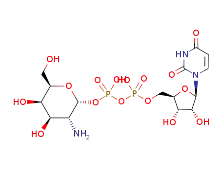 Molecular Structure of 17479-06-0 (uridine diphosphate galactosamine)