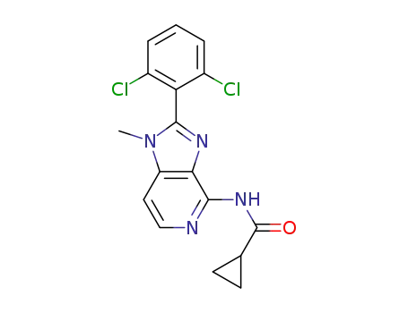 N-(2-(2,6-dichlorophenyl)-1-methyl-1H-imidazo[4,5-c]pyridine-4-yl)cyclopropanecarboxamide