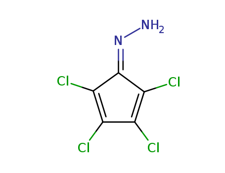 (2,3,4,5-tetrachloro-1-cyclopenta-2,4-dienylidene)hydrazine cas  17581-52-1