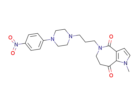 1-methyl-5-[3-[4-(4-nitrophenyl)piperazin-1-yl]propyl]-1,4,5,6,7,8-hexahydropyrrolo-[3,2-c]azepine-4,8-dione