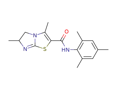 Molecular Structure of 101692-37-9 (3,6-dimethyl-N-(2,4,6-trimethylphenyl)-5,6-dihydroimidazo[2,1-b][1,3]thiazole-2-carboxamide)