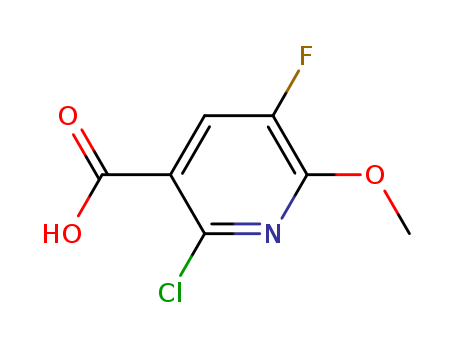 2-chloro-5-fluoro-6-(Methyloxy)-3-pyridinecarboxylic acid