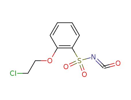 Molecular Structure of 99722-82-4 (O-(B-ChloroEthoxy)BenzeneSulfonylIsocyanate)