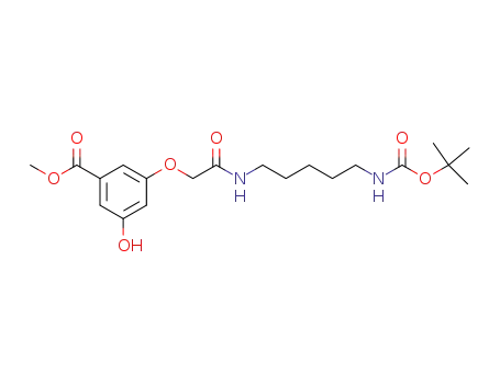 Benzoic acid,
3-[2-[[5-[[(1,1-dimethylethoxy)carbonyl]amino]pentyl]amino]-2-oxoethoxy
]-5-hydroxy-, methyl ester