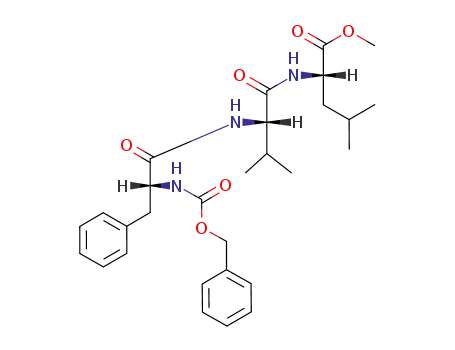Molecular Structure of 95303-65-4 (L-Leucine, N-[N-[N-[(phenylmethoxy)carbonyl]-D-phenylalanyl]-L-valyl]-,
methyl ester)